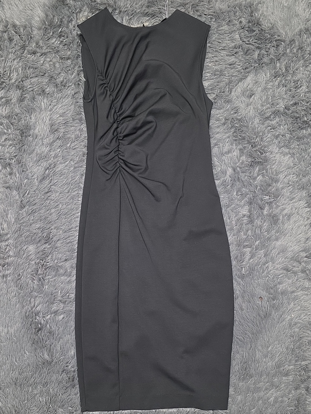 J. Crew 365 Ponte Rouched Dress. Black. Size 2